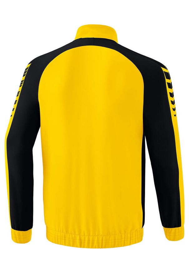 ERIMA - Kurtka prezentacyjna Erima Six Wings. Kolor: czarny, wielokolorowy, żółty. Sport: fitness, piłka ręczna