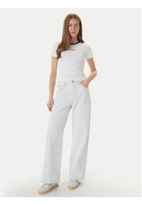 Guess Jeans T-Shirt W6GPA9 KF641 Biały Slim Fit. Kolor: biały #3