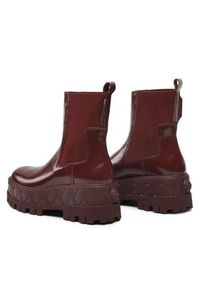Kurt Geiger Botki London Chelsea 9353754109 Bordowy. Kolor: czerwony. Materiał: skóra #5