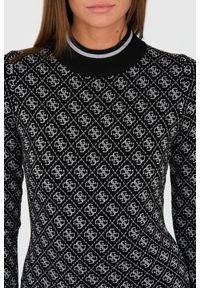 Guess - GUESS Czarna damska sukienka, Rozmiar M. Okazja: na co dzień. Kolor: czarny. Styl: casual #5