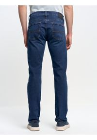 Big-Star - Spodnie jeans męskie dopasowane Tobias 401. Okazja: na co dzień. Kolor: niebieski. Styl: casual, klasyczny