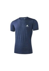 FJORK MERINO - Męska koszulka trekkingowa z merynosów. Kolor: czarny. Materiał: wełna. Sport: turystyka piesza
