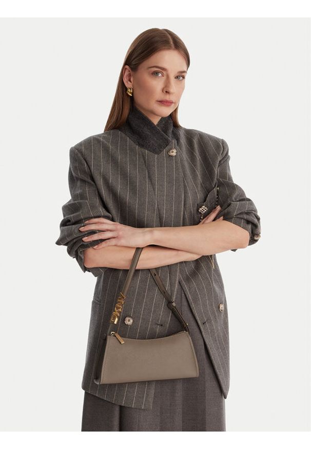 DKNY Torebka R433YG57 Beżowy. Kolor: beżowy. Materiał: skórzane