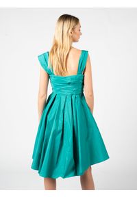 Pinko Sukienka "Virgilia" | 101938 A16A | Kobieta | Zielony. Kolor: zielony. Materiał: poliester. Typ sukienki: asymetryczne. Styl: elegancki, wizytowy. Długość: mini #4