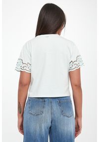 Twinset Milano - T-shirt damski ażurowy TWINSET. Wzór: ażurowy #3