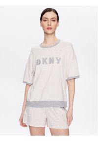 DKNY Piżama YI3919259 Écru Regular Fit. Materiał: bawełna