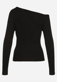 Born2be - Czarna Wiskozowa Bluzka z Asymetrycznym Dekoltem Clatide. Okazja: na spotkanie biznesowe, do pracy. Kolor: czarny. Materiał: wiskoza. Styl: elegancki, biznesowy #5