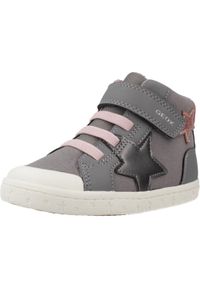 Geox - Buty GEOX B GISLI GIRL Szary. Kolor: szary. Materiał: syntetyk, tkanina. Sport: turystyka piesza