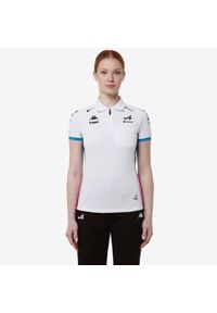 Kappa - Damska koszulka polo Alpine F1 Adraw 2024. Typ kołnierza: polo. Kolor: wielokolorowy, biały, różowy #1