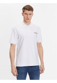 Hugo Polo 50488854 Biały Regular Fit. Typ kołnierza: polo. Kolor: biały #1