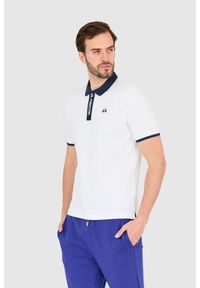 La Martina - LA MARTINA Biała męska koszulka polo, Rozmiar L. Typ kołnierza: polo. Kolor: biały #2