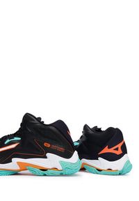 Mizuno Buty halowe Wave Lightning Z8 Mid V1GA2405 Czarny. Kolor: czarny. Materiał: skóra. Model: Mizuno Wave #4
