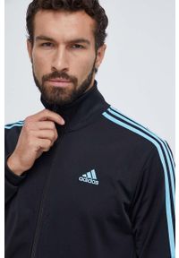 Adidas - adidas dres męski kolor czarny. Kolor: czarny. Materiał: dresówka #5