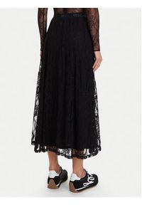 Liu Jo Sport Spódnica midi TF5260 J4951 Czarny Regular Fit. Kolor: czarny. Materiał: bawełna. Styl: sportowy