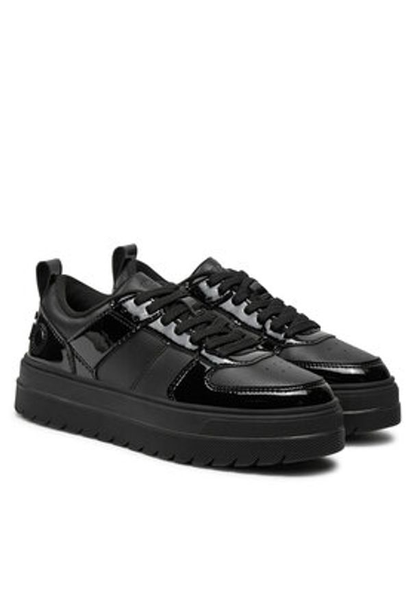 Hugo Sneakersy Lyssa 50529803 Czarny. Kolor: czarny. Materiał: skóra