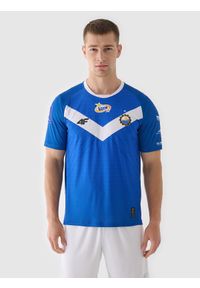 4f - 4F Koszulka klubowa domowa z sezonu 2024/25 męska 4F x Stal Mielec - multikolor S. Okazja: do domu. Kolor: wielokolorowy. Materiał: dzianina