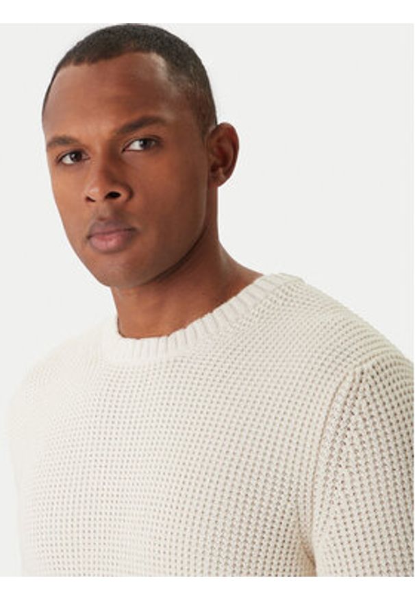 JOOP! Jeans Sweter Harono 30047662 Écru Modern Fit. Materiał: bawełna