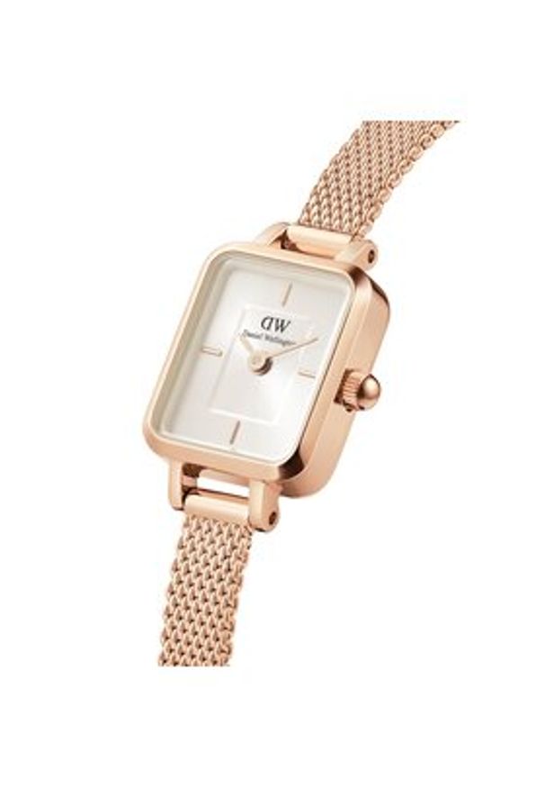 Daniel Wellington Zegarek Quadro Mini DW00100651 Złoty. Kolor: złoty