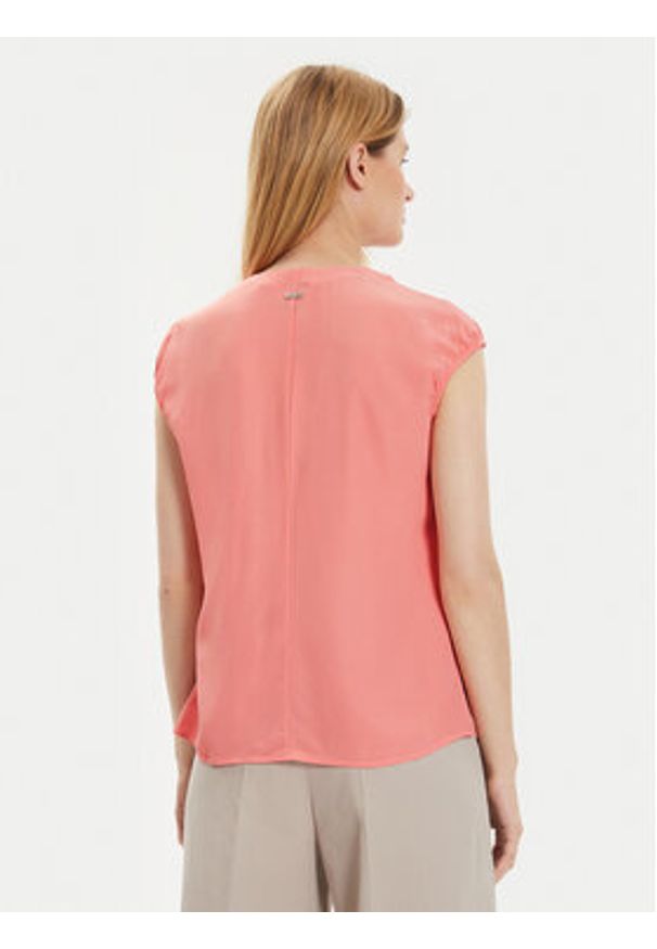 BOSS - Boss Bluzka Berika 50491355 Różowy Regular Fit. Kolor: różowy. Materiał: wiskoza