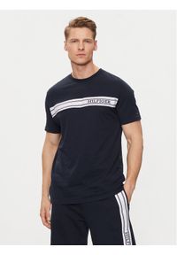 TOMMY HILFIGER - Tommy Hilfiger T-Shirt UM0UM03196 Granatowy Regular Fit. Kolor: niebieski. Materiał: bawełna #1