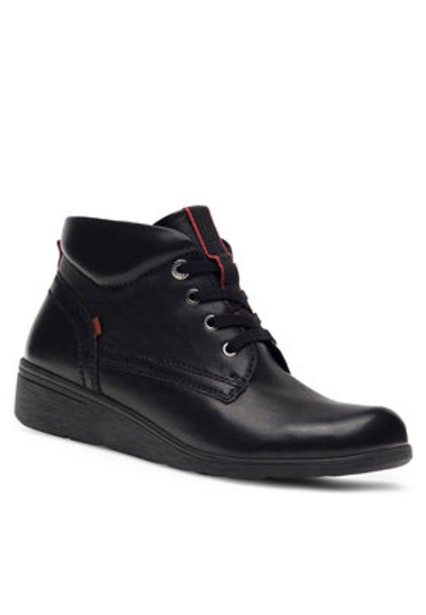 Go Soft Trzewiki WI16-JANE ZULA-03 Czarny. Kolor: czarny. Materiał: skóra