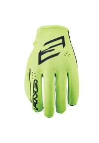 FIVE GLOVES - Rękawiczki dziecięce XR-RIDE - FLUO YELLOW (żółty neonowy) - M/04. Kolor: żółty. Materiał: skóra. Sport: kolarstwo #1