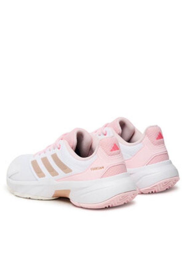 Adidas - adidas Buty do tenisa Courtjam Control 3 JP9739 Biały. Kolor: biały. Materiał: materiał. Sport: tenis