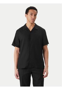 Calvin Klein Koszula LV04LF137G Czarny Relaxed Fit. Kolor: czarny. Materiał: syntetyk #1