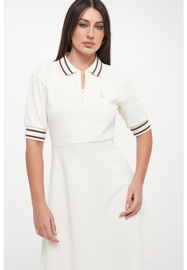 Armani Exchange - Sukienka mini polo ARMANI EXCHANGE. Typ kołnierza: polo. Długość: mini
