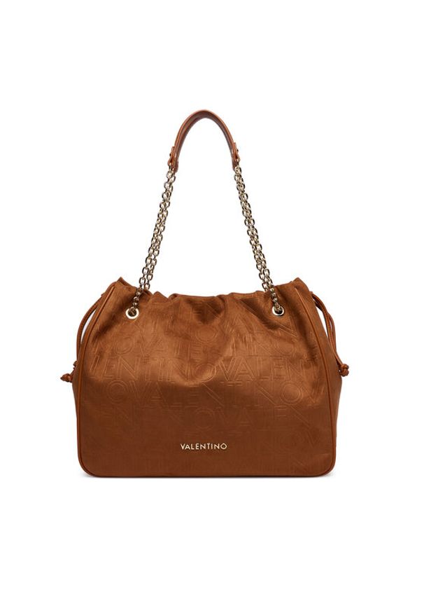 VALENTINO - Valentino Torebka Maxi VBS9U701 Brązowy. Kolor: brązowy. Materiał: skórzane
