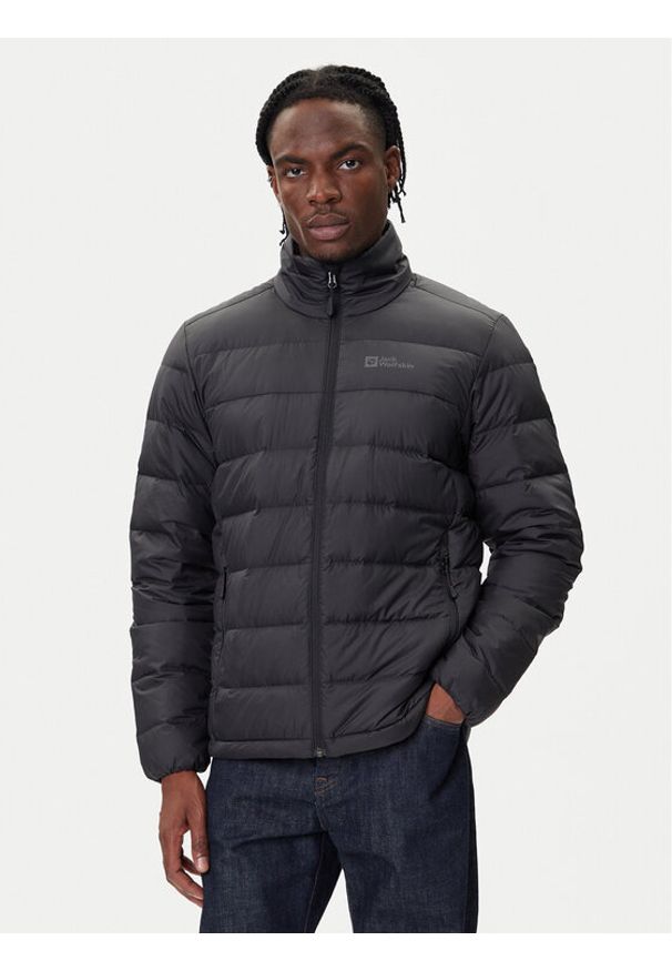 Jack Wolfskin Kurtka puchowa Ather Down 1207681 Czarny Regular Fit. Kolor: czarny. Materiał: syntetyk