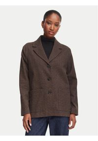 Marella Marynarka Quieto 2625916031 Brązowy ciemny Regular Fit. Kolor: brązowy. Materiał: syntetyk #1