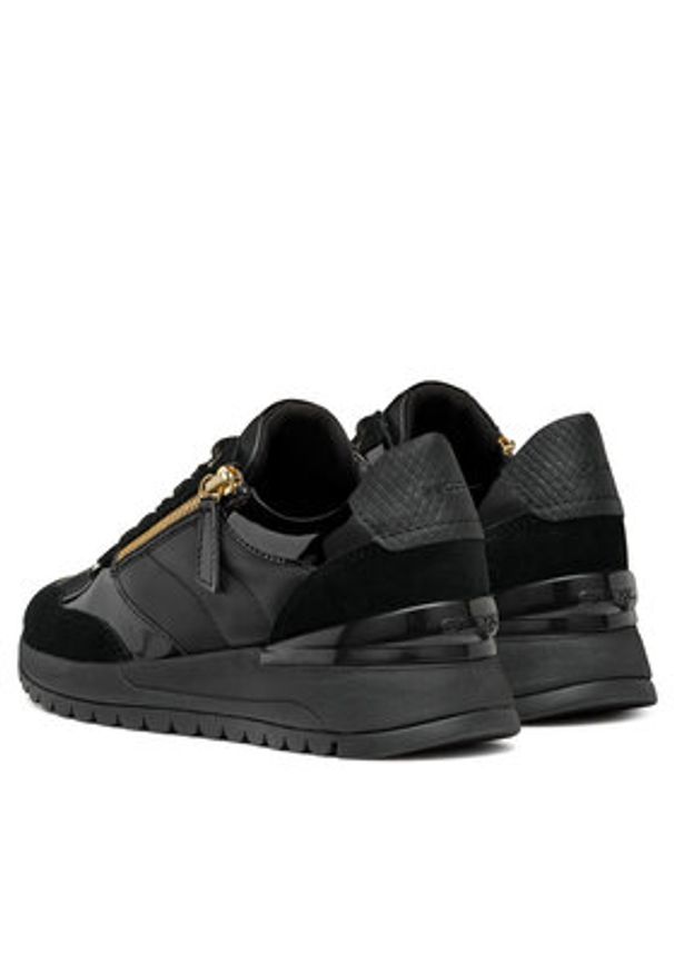 Geox Sneakersy D Desya D4600A 08522 C9999 Czarny. Kolor: czarny. Materiał: skóra