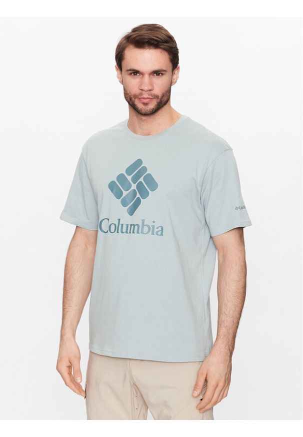 columbia - Columbia T-Shirt Pacific Crossing™ II Graphic 2036472 Zielony Regular Fit. Kolor: zielony. Materiał: bawełna, syntetyk