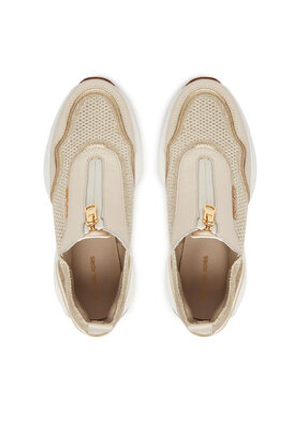 MICHAEL Michael Kors Sneakersy Zuma Mixed-Media Trainer 43F5ZUFP2L Złoty. Kolor: złoty. Materiał: materiał