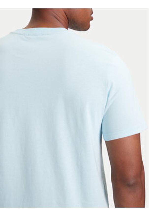 United Colors of Benetton - United Colors Of Benetton T-Shirt 3MI5J1AF7 Błękitny Regular Fit. Kolor: niebieski. Materiał: bawełna