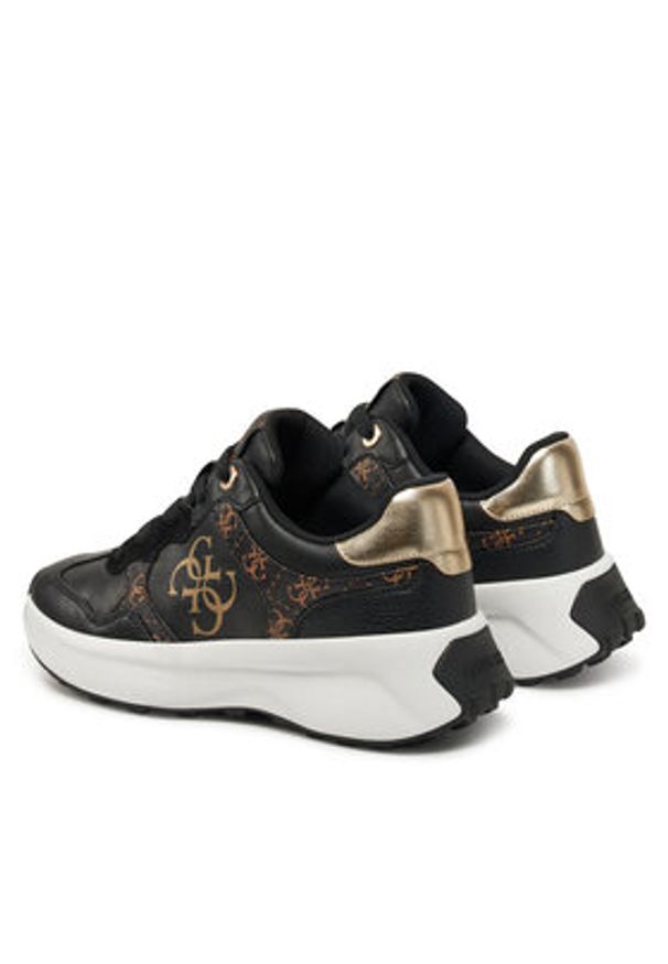 Guess Sneakersy FLPLUC FAL12 Czarny. Kolor: czarny. Materiał: skóra