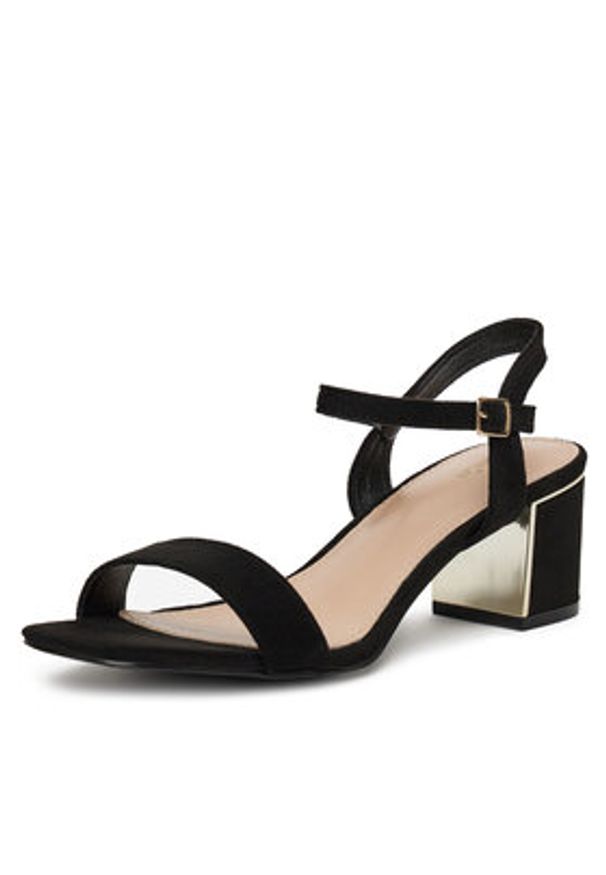 DeeZee Sandały F885-1 Czarny. Kolor: czarny. Materiał: materiał