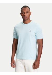 United Colors of Benetton - United Colors Of Benetton T-Shirt 3MI5J1AF7 Błękitny Regular Fit. Kolor: niebieski. Materiał: bawełna