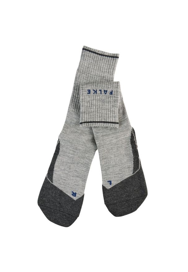 Skarpetki damskie Falke TK2 Wool Silk. Kolor: szary. Sport: turystyka piesza