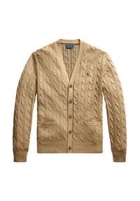 Polo Ralph Lauren Kardigan 710890548006 Beżowy Regular Fit. Typ kołnierza: polo. Kolor: beżowy. Materiał: bawełna #4