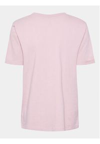Pieces T-Shirt Ria 17086970 Różowy Regular Fit. Kolor: różowy. Materiał: bawełna #5