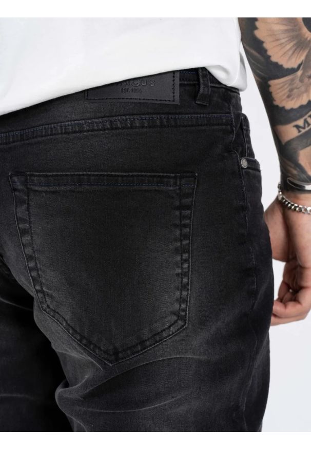 MARCUS - Męskie Spodnie Jeansowe Marcus Felix 2221 Jeans Black Night Wash 14-200311