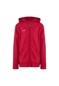 CAPELLI SPORT - Bluza piłkarska dziecięca Capelli Basics Youth Zip Hoodie. Kolor: czerwony. Sport: piłka nożna