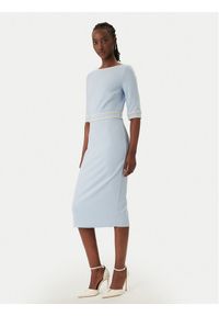 Rinascimento Sukienka koktajlowa CFC0127991003 Błękitny Slim Fit. Kolor: niebieski. Materiał: syntetyk. Styl: wizytowy #1