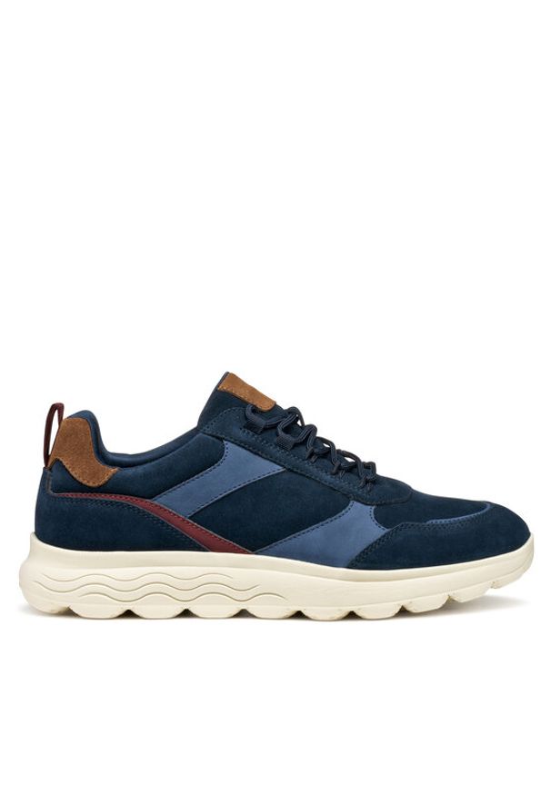 Geox Sneakersy U Spherica U56BYA 022EK CF44K Granatowy. Kolor: niebieski. Materiał: zamsz, skóra