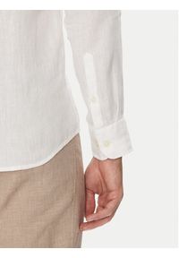 Marc O'Polo Koszula 524 7428 42460 Biały Shaped Fit. Typ kołnierza: polo. Kolor: biały. Materiał: len #4