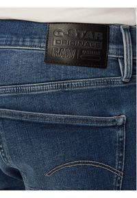 G-Star RAW - G-Star Raw Szorty jeansowe D10481-8968 Niebieski Regular Fit. Kolor: niebieski. Materiał: bawełna #5