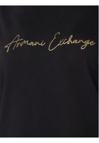 Armani Exchange T-Shirt XW001457 AF10356 MC021 Czarny Regular Fit. Kolor: czarny. Materiał: bawełna #3