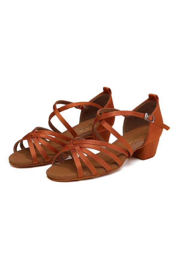 BURTAN - Buty damskie do tańca towarzyskiego i salsy Burtan Havana 3,5 cm. Kolor: beżowy. Sport: taniec